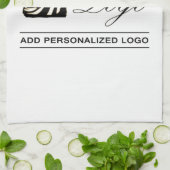 Gepersonaliseerde bruiloft aangepaste idee Voeg uw Theedoek (Gevouwen)