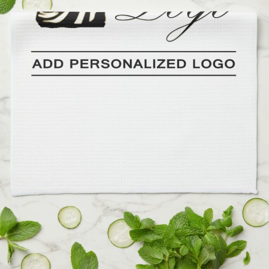 Gepersonaliseerde bruiloft aangepaste idee Voeg uw Theedoek (Gevouwen)