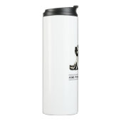 Gepersonaliseerde bruiloft aangepaste idee Voeg uw Thermosbeker (Gedraaid links)