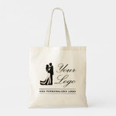 Gepersonaliseerde bruiloft aangepaste idee Voeg uw Tote Bag (Achterkant)
