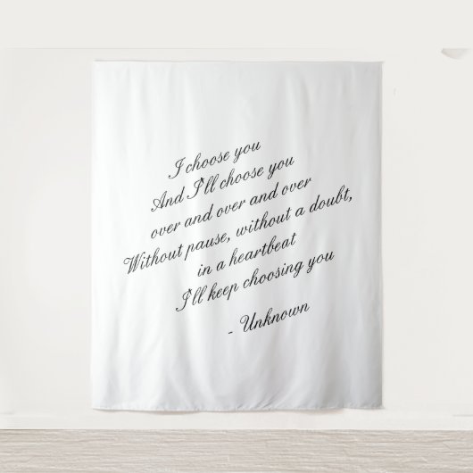 Gepersonaliseerde bruiloft achtergrond | bruilofts wandkleed (Voorkant)