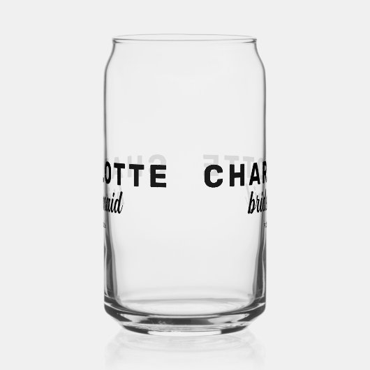 Gepersonaliseerde bruiloft Bachelorette Party Blikvorm Glas (Rechts)