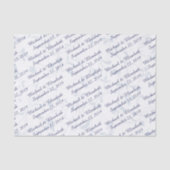 Gepersonaliseerde bruiloft - Blauw Tissuepapier (Voorkant)