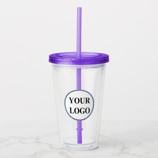 Gepersonaliseerde bruiloft cadeau Gepersonaliseerd Acryl Drinkbeker (Voorkant)