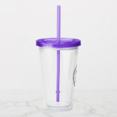 Gepersonaliseerde bruiloft cadeau Gepersonaliseerd Acryl Drinkbeker (Rechts)