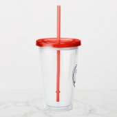 Gepersonaliseerde bruiloft cadeau Gepersonaliseerd Acryl Drinkbeker (Rechts)