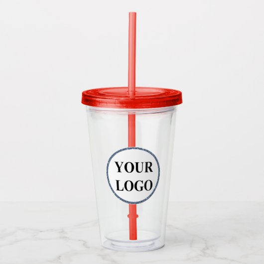 Gepersonaliseerde bruiloft cadeau Gepersonaliseerd Acryl Drinkbeker (Voorkant)