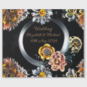 Gepersonaliseerde bruiloft cadeau wrapping papier  (Vlak)