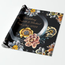 Gepersonaliseerde bruiloft cadeau wrapping papier 