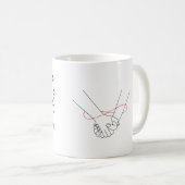 Gepersonaliseerde bruiloft Camping Mok, geschenken Koffiemok (Voorkant rechts)