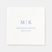 Gepersonaliseerde bruiloft cocktail servetten (Voorkant)