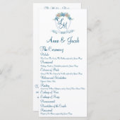 Gepersonaliseerde bruiloft Crest met Hydrangeas (Voorkant / Achterkant)