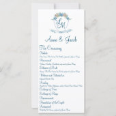 Gepersonaliseerde bruiloft Crest met Hydrangeas (Voorkant)