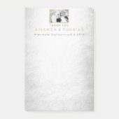 Gepersonaliseerde bruiloft dank u cadeau gunst post-it® notes (Voorkant)