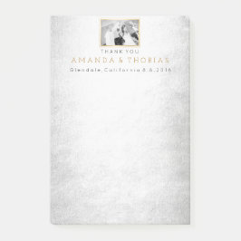 Gepersonaliseerde bruiloft dank u cadeau gunst post-it® notes