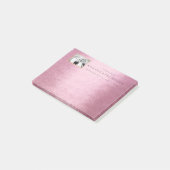 Gepersonaliseerde bruiloft dank u cadeau gunst post-it® notes (Schuin)