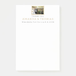 Gepersonaliseerde bruiloft dank u cadeau gunst post-it® notes