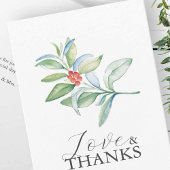 Gepersonaliseerde bruiloft Dank u kerstkaarten Bedankkaart