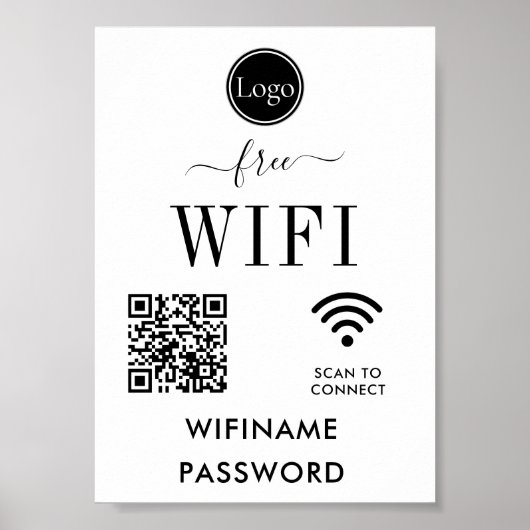 Gepersonaliseerde bruiloft decoratie WiFi teken (Voorkant)