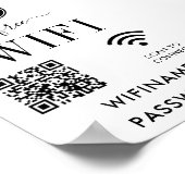 Gepersonaliseerde bruiloft decoratie WiFi teken (Hoek)