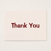 Gepersonaliseerde bruiloft evenement Dank u platte Visitekaartje (Voorkant)