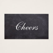 Gepersonaliseerde bruiloft evenement Drink Voucher Visitekaartje (Achterkant)