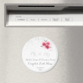 Gepersonaliseerde bruiloft Favors Magnets, Mr en M Magneet (Insitu (Vaatwasser))