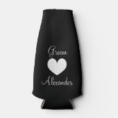 Gepersonaliseerde bruiloft fles koeler voor grooms (Voorkant)