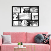 Gepersonaliseerde bruiloft foto Collage Wall Art Canvas Afdruk (Insitu (Woonkamer))
