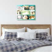 Gepersonaliseerde bruiloft foto Collage Wall Art Canvas Afdruk (Insitu (Slaapkamer))