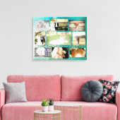 Gepersonaliseerde bruiloft foto Collage Wall Art Canvas Afdruk (Insitu (Woonkamer))