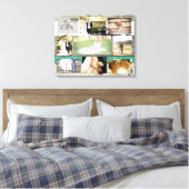 Gepersonaliseerde bruiloft foto Collage Wall Art Canvas Afdruk (Insitu (Slaapkamer))