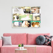 Gepersonaliseerde bruiloft foto Collage Wall Art Canvas Afdruk (Insitu (Woonkamer))