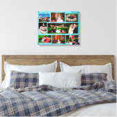 Gepersonaliseerde bruiloft foto Collage Wall Art Canvas Afdruk (Insitu (Slaapkamer))