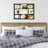 Gepersonaliseerde bruiloft foto Collage Wall Art Z Canvas Afdruk (Insitu (Slaapkamer))