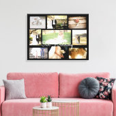 Gepersonaliseerde bruiloft foto Collage Wall Art Z Canvas Afdruk (Insitu (Woonkamer))
