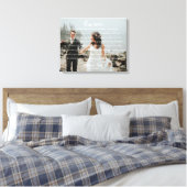 Gepersonaliseerde bruiloft foto & geloften Canvas  Afdruk (Insitu (Slaapkamer))
