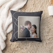 Gepersonaliseerde bruiloft foto Jubileum Keepsake Kussen (Deken)