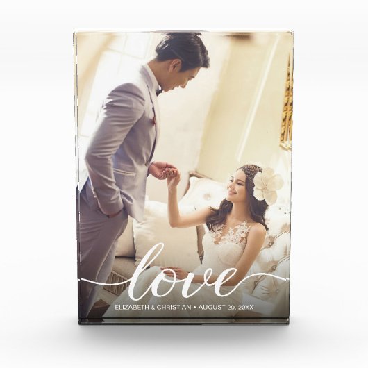 Gepersonaliseerde bruiloft foto Keepsake Liefde sc (Voorkant)