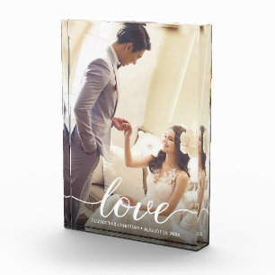 Gepersonaliseerde bruiloft foto Keepsake Liefde sc