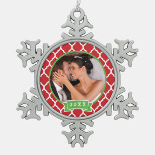 Gepersonaliseerde bruiloft foto Keepsake Ornament