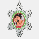 Gepersonaliseerde bruiloft foto Keepsake Ornament (Rechts)