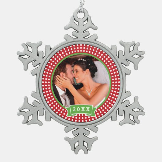 Gepersonaliseerde bruiloft foto Keepsake Ornament (Voorkant)