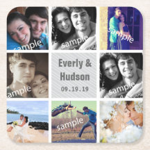 Gepersonaliseerde bruiloft foto moderne collage