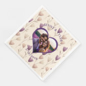 Gepersonaliseerde bruiloft | Fotosjabloon Servet (Hoek)