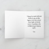 Gepersonaliseerde bruiloft Gefeliciteerd Kaart | A (Binnen)