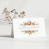 Gepersonaliseerde bruiloft Gefeliciteerd Terracott Kaart