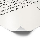 Gepersonaliseerde bruiloft geloften Foto Keepsake Foto Afdruk (Hoek)