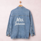 Gepersonaliseerde bruiloft Gepersonaliseerde naam Denim Jacket (Hangar)