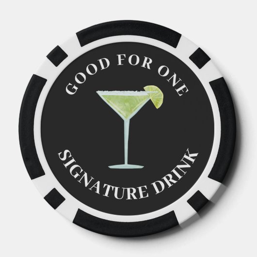 Gepersonaliseerde bruiloft goed voor een handteken poker chips (Achterkant)